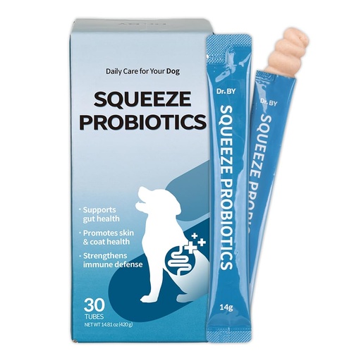 [BRSREAQFAUMWA2YZ] Squeeze Probiotics for Dogs Gut Health Immunity Skin&Allergy Care Diarrhea Relief Digestive Stomach Support with L. crispatus KT-11 Lickable Paste Formula Individually Packaged, Chicken
