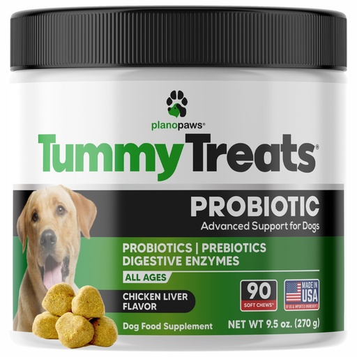 [BRSREHYYAAOWMFY3] Probiotics for Dogs, 90 Soft Chews - Digestive Health Dog Probiotic 90ct | Gut Health, Diarrhea and Gas Relief, Allergy and Itch Support, Prebiotics, Enzymes, Chicken Flavor, Made in USA