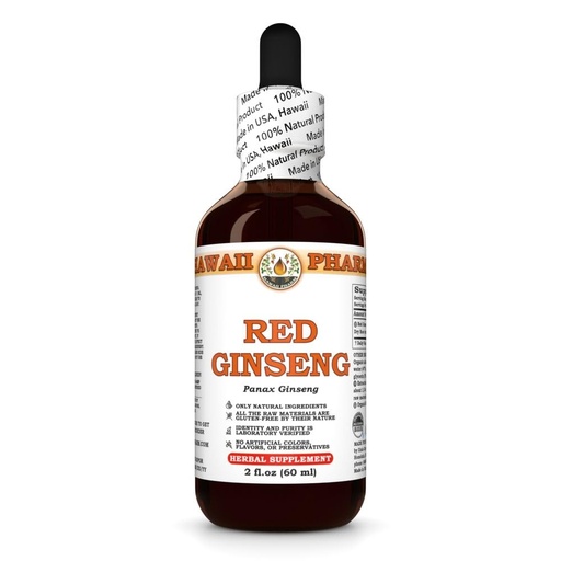[BRSRABALBMMBM2A7] Ginseng (Panax Ginseng) Dry Root Tincture, Made in Hawaii, Raw Materials, All Natural, Vegan, Pure Liquid Extract - 2 fl.oz