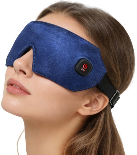 [BRSREHQDAQFR4AL5] Cordless Heated Eye Mask for Dry Eyes with Warm Compress, Rechargeable Electric with 4 Heat Settings, Eye Compress for Stye, Chalazion & Blepharitis Treatment, Blackout Sleep Mask, Auto-Off, Washable