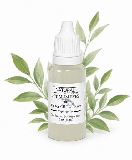 [BRSRYZI2OYJR6CLV] Organic Castor Oil Eye Drops 100% Pure & Natural Chemical Free Miracle Eye Drops 0.5oz/15 ml