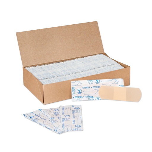 [BRSWEC37B4CWK3AU] American White Cross Adhesive Bandages, Sheer Strips, 1" x 3" | Bulk Case of 1500 | Sterile, Breathable and Multi-Purpose for School Nurses, Businesses, and First Aid Kits