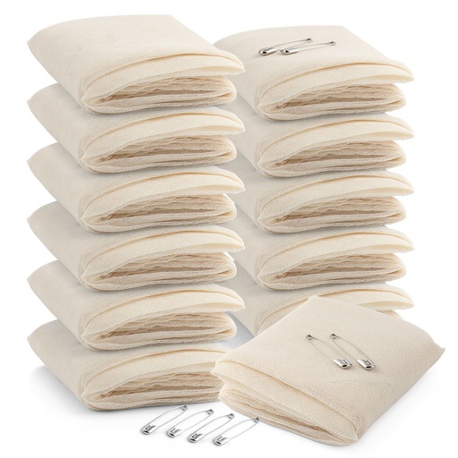 [BRSW2EARPMPR6H36] Primacare D-3680 First Aid Triangular Splint Bandage with Safety Pins for Sprain and Broken Bones Support, Latex Free Non-Woven Cotton, 40x40x56 (Pack of 12)