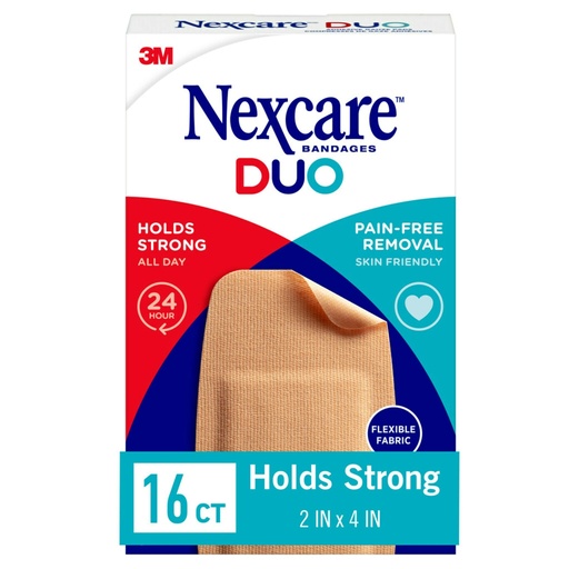 [BRSROYA5OAIRM234] Nexcare Duo Bandages DSA-16-CA, Knee and Elbow, 16ct