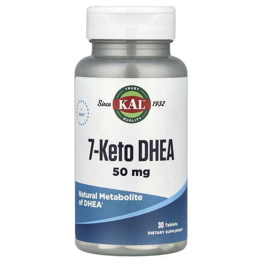 [BRSWIYQYCB6BSADY] KAL 7 Keto DHEA 50 MG, 30 CT