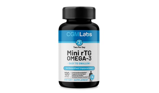 [BRSRMYYRC57BEE3J] rTG Omega-3 Fish Oil – 960 mg EPA & DHA per Serving | Burpless, High-Absorption Re-Esterified Triglyceride from Wild-Caught Anchovy | 120 Softgels