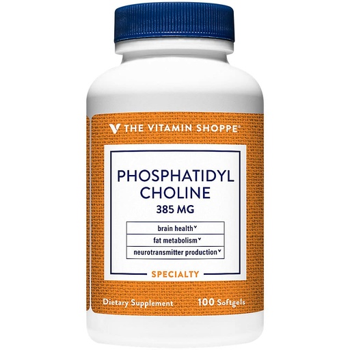 [BRSWIYTYOAJWI2QV] The Vitamin Shoppe Phosphatidyl Choline 385MG (from Soy Lecithin) (100 Softgels)