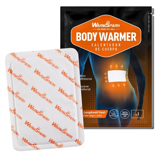 [BRSROGI2CEFROF3F] Body Warmers with Adhesive - Heat Warmer Patch Disposable Air Activated Hot Warmers - Up to 12 Hours of Heat - WarmSpark