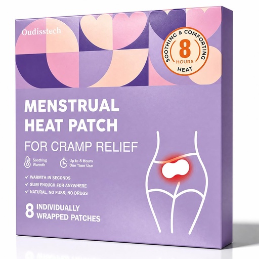 [BRSRGCQFPMCQI3L7] Menstrual Heat Patches 8 Count – Air Activated Self Warming Pads, Drug Free | Air Activated Self Warming | Drug Free Cramp Relief | 8 Hour Long Lasting | Portable & Discreet | Wearable Warm Pads