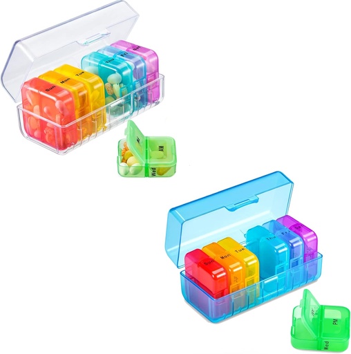 [BRSRMAD7DINWK2TP] Pill Organizer 2 Times a Day