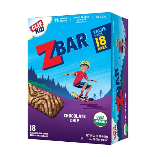 [BRSROCAYBUIRMADV] CLIF Kid Zbar Protein Chocolate Mint Crispy Bars (15 Pack) & Zbar Chocolate Chip Soft Baked Bars (18 Pack) Snack Bundle