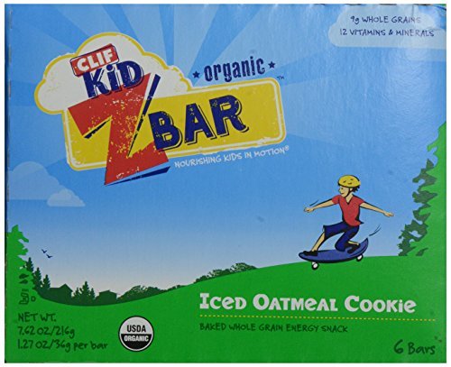 [BRSWGGICOZ7RMYD5] Clif Kid Zbar Organic Iced Oatmeal Cookie Energy Bar, 7.62 Ounce box (Pack of 20)