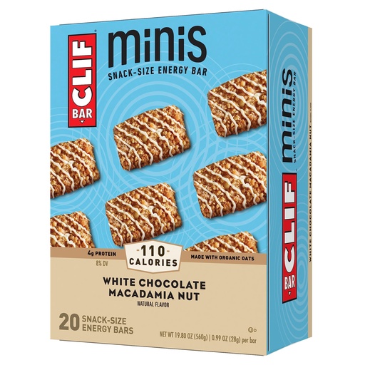 [BRSROCAYDN5BADY2] Clif Bar Minis Crunchy Peanut Butter (20 Pack) and White Chocolate Macadamia Nut (20 Pack) Snack Bars