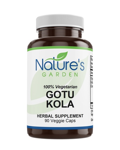 [BRSW2ZYDOZ5RO2Q6] NATURE'S GARDEN ESSENTIALS Gotu Kola - 90 Veggie Caps with 400mg Organic Gotu Kola Herb