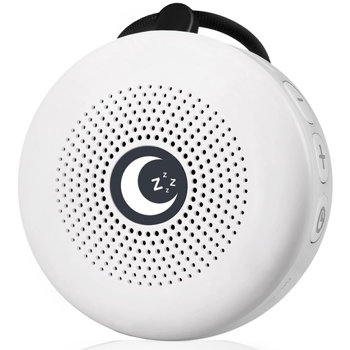 [BRSREZD7BZ4GYD3X] Sleepbox Sleep Sound Machine Portable Noise Machine with 30 Soothing Sounds 4 Timer Memory Function Rechargeable Battery 32 Volume Levels for Sleeping Traveling Relaxing for Baby Kids Adults (White)