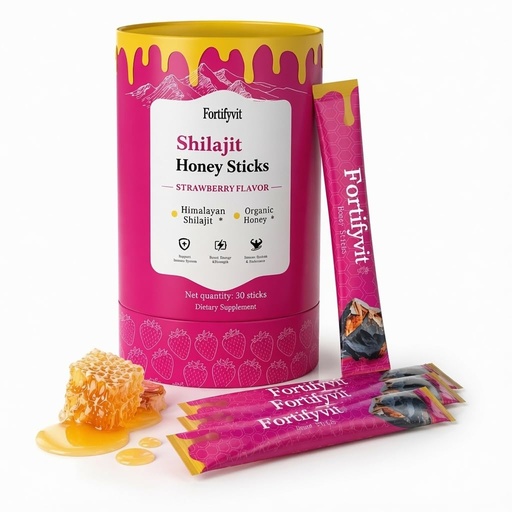 [BRSRGAYTOYJQGEL4] Shilajit Honey Sticks for Women & Men - Pure Himalayan Shilajit with Shatavari & Saffron - Natural Energy, Focus, Vitality & Hormonal Balance, 30 Sticks