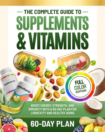 [BRSREHAECUIRGELH] The Complete Guide to Supplements and Vitamins: Boost Energy, Strength, and Immunity with a 60-Day Plan for Longevity and Healthy Aging