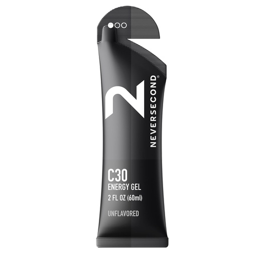 [BRSRACYYAENRM3DF] Neversecond C30 Energy Gel, Performance Nutrition, Unflavored, 12-Ct Pack | Hydration, Never2, Ultra Triathlons, Cycling & Marathons, Running