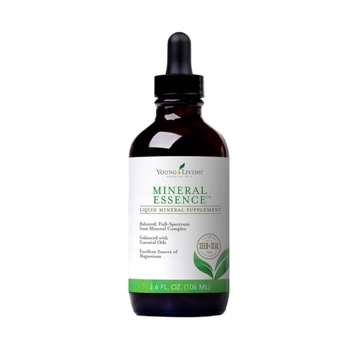 [BRSWIY33B4PAKCD2] Young Living - Mineral Essence 3.6 fl oz | Daily Intake of Essential Ionic Liquid Minerals | Premium Magnesium-Rich Supplement | Natural Source for Balanced Complex