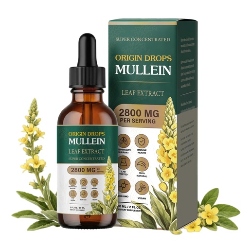 [BRSRYZIEBYBBSAIU] for Lungs, Mullein Drops for Women & Men, 2 Fl Oz