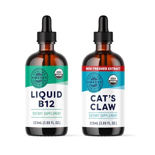 [BRSREFL4B4HQEEQU] Vimergy Liquid B12 (115 mL) & Cat's Claw Extract (115 mL) Kit