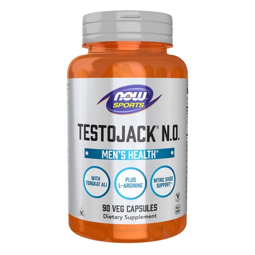 [BRSRYZAKA4IQGCLX] Now Sports, TestoJack N.O., L-Arginine, Tongkat Ali, 90 Veg Caps