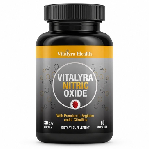 [BRSRYYABBEOQYFL6] Vitalyra Nitric Oxide Supplements for Men - Workout Booster Supplement for Men - Nitrous Oxide Boost Blood Flow, Blood Pressure, Energy & Workout Performance with L Arginine L Citruline-30 Days Supply