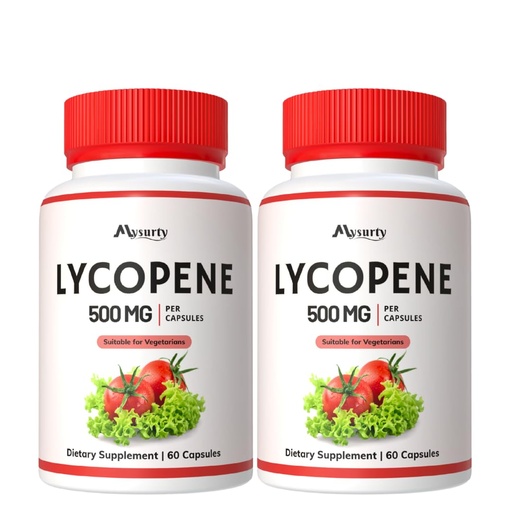 [BRSRG235PJ4BEEI3] Lycopene Supplements for Men | lycopene Supplement | Lycopene 500mg | Capsules for Men & Women - 60 Capsules (Pack 2)