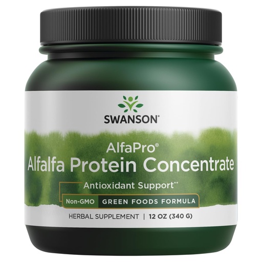 [BRSWGFACOJYWAFL5] Swanson Alfapro Alfalfa Protein Concentrate, 12 oz (340 g) | A Vegan Source of Protein Packed with Vitamins, Minerals, Amino Acids and Antioxidants to Support Lean Muscle Mass, Non-GMO