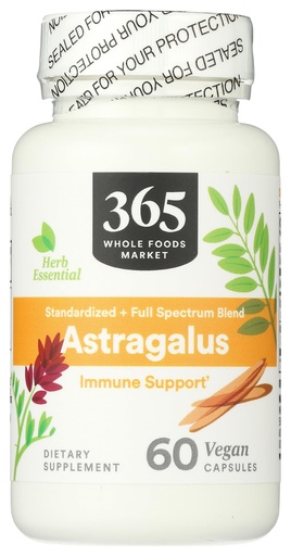 [BRSRMAYQCQIGKAL4] 365 By Whole Foods Market, Astragalus, 60 Count