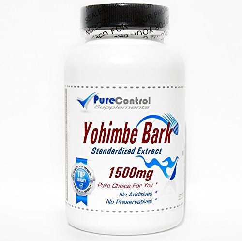 [BRSWKZI7AUAAEAIZ] Yohimbe Bark Standardized Extract 1500mg // 200 Capsules // Pure // by PureControl Supplements