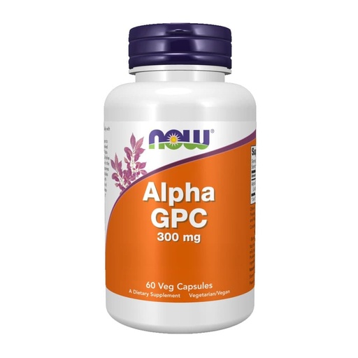 [BRSWIZIKCR6RQETI] NOW Foods - Alpha GPC 300 mg. - 60 Vegetable Capsule(s)
