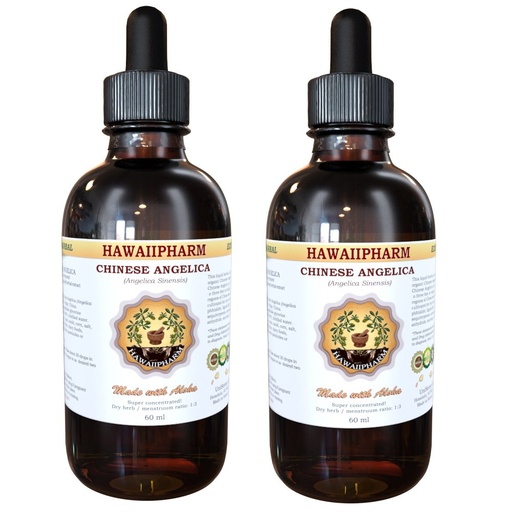 [BRSWIHQKPIOAY3LK] Hawaii Pharm Dong Quai Liquid Extract, Chinese Angelica (Angelica sinensis) Dried Root Tincture Supplement 2x2 oz