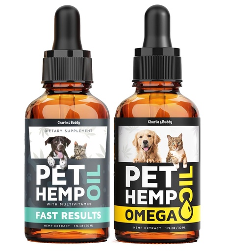 [BRSROFIEOQFGOELZ] Charlie&Buddy Hеmp and Salmon Oils for Dogs - Omega 3,6,9 for Skin, Coat, Anxiеty Relief and Jоint Pаin