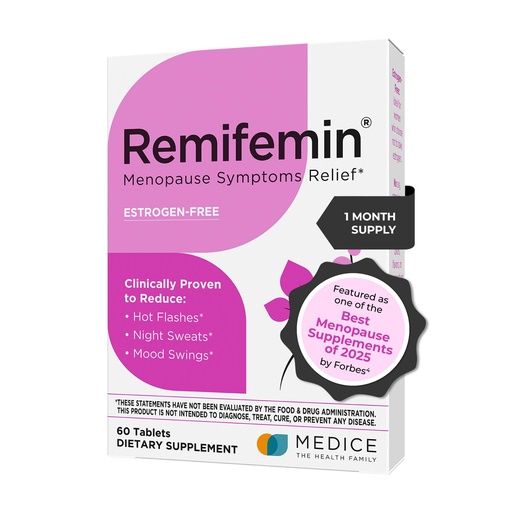 [BRSROAACDMNGCFLH] Remifemin Menopause Symptoms Relief - Clinically Proven Ingredients - Menopause Supplements - Black Cohosh - Estrogen-Free - Made in Germany - 60 Tablets