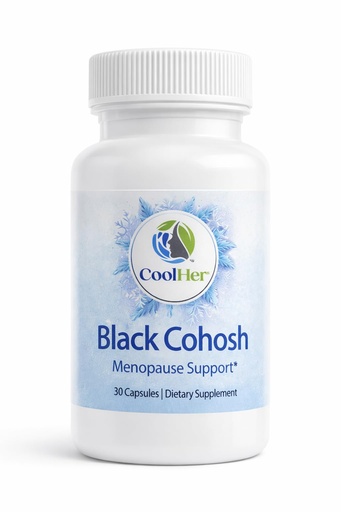 [BRSRGEIZAQHGGE3Z] Menopause Support for Women – Hot Flash & Night Sweat Relief – Black Cohosh Supplement – Non-GMO, Gluten-Free – 30 Capsules