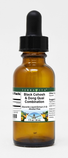 [BRSWG235OIAWEFY7] TerraVita Black Cohosh & Dong Quai Combination Glycerite Liquid Extract (1:5) - No Flavor (1 oz, ZIN: 522122)