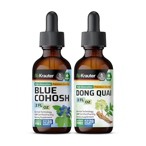 [BRSRAAYYAB4G2HQZ] Blue Cohosh Tincture 2 Fl. Oz. & Dong Quai Tincture 2 Fl. Oz.