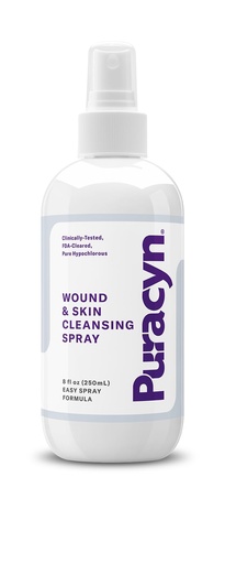 [BRSWIZT4A4BRMDLC] Wound & Skin Cleansing Spray - Non-Toxic Hypochlorus Acid Wound Care. 8 Ounces