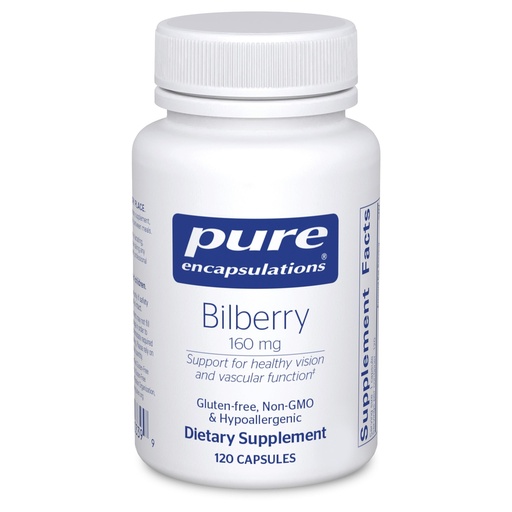 [BRSWIYT7OEABEYLK] Pure Encapsulations Bilberry, 120 Capsules | 160 mg, Supplement to Support Strength and Function of Visual and Vascular Systems*