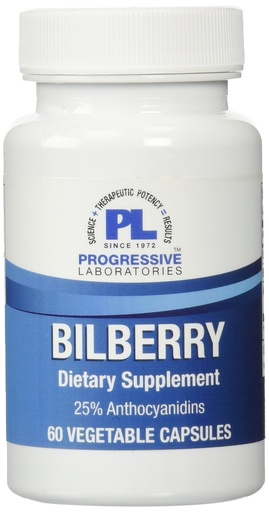 [BRSWIYQGOV4BSYLU] Progressive Labs Bilberry Supplement, 60 Count