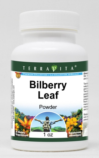 [BRSWGZADCB5BY2A2] Bilberry Leaf Powder (1 oz, ZIN: 510963) - 3 Pack