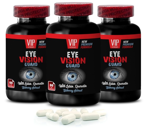 [BRSRACYCCUBGCDLB] L-Glutathione - Eye Vision Guard - Grape, Lutein, Quercetin Dihydrate, Taurine, Bilberry Fruit, Turmeric Root, Milk Thistle, L-Glutathione, Grape, Lutein, Taurine 3 Bottles 180 Capsules
