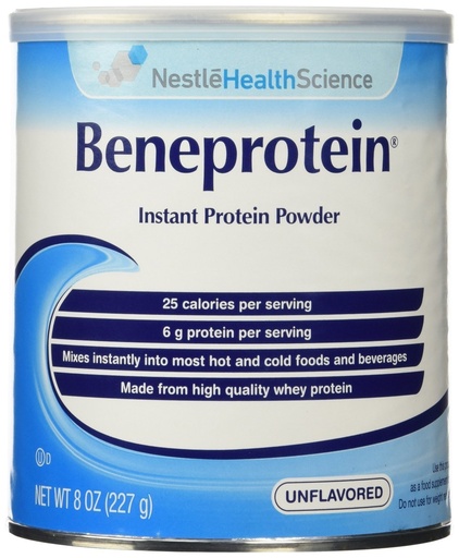 [BRSWIEDQAEPAGEQ5] Beneprotein Unflavored Instant Protein Powder, 8 Ounce Canister