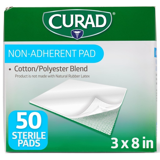 [BRSWIZT3OQCQCC3I] CURAD Sterile Non-Adherent Pad, 3x8 (Pack of 50)