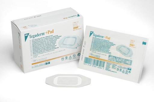 [BRSWIZT7CUOAKHAZ] 3M(TM) Tegaderm(TM) +Pad Film Dressing with Non-Adherent Pad 3582