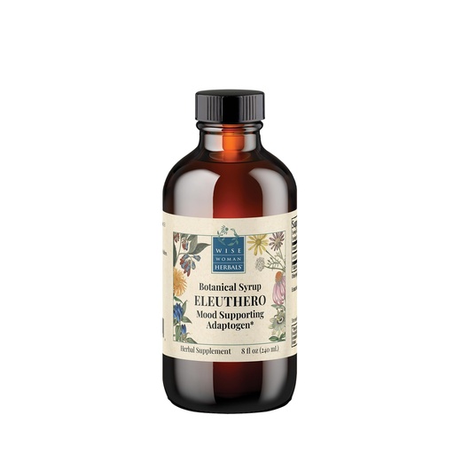 [BRSWIYAOBQFRAEQZ] Wise Woman Herbals – Eleuthero Botanical Syrup (formerly Solid Extract) - 8 oz - Adrenal Health Daily Support Promotes Mental Endurance and Healthy Energy Levels, Aid Temporary Stress, Balanced Mood and Stamina