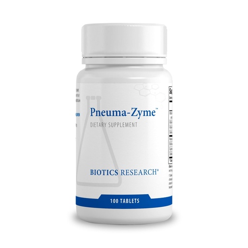 [BRSWGGQHCB6ROYD5] BIOTICS RESEARCH Pneuma-Zyme Respiratory Support with Neonatal Lung 100Tabs | Supports Optimal Lung Function & Respiratory Tissue Health, Upper Respiratory Health