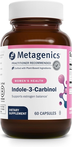 [BRSWIFYMAYMWKC3G] Metagenics Meta Indole-3-Carbinol Supplement - Supports Estrogen Hormone Balance, Antioxidant & Liver Health* - Non-GMO, Gluten-Free, Vegan - GMP Certified Facility - 60 Capsules