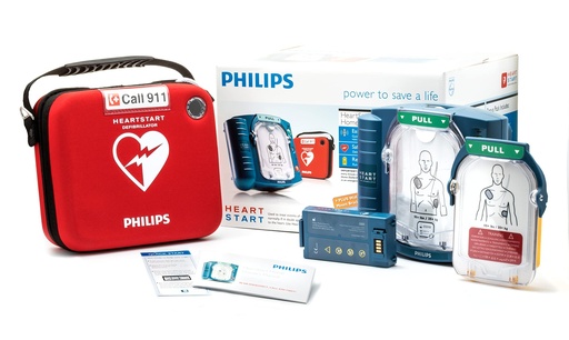 [BRSWGGIOCEBGC2DB] Philips HeartStart Home AED Defibrillator with Training Pads Cartridge, M5068A-C02